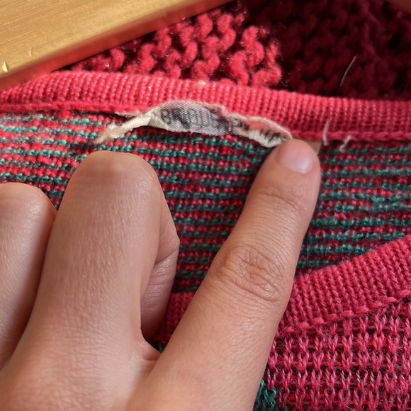 Vintage Italian Rose Sweater pink - Picture 11 of 12